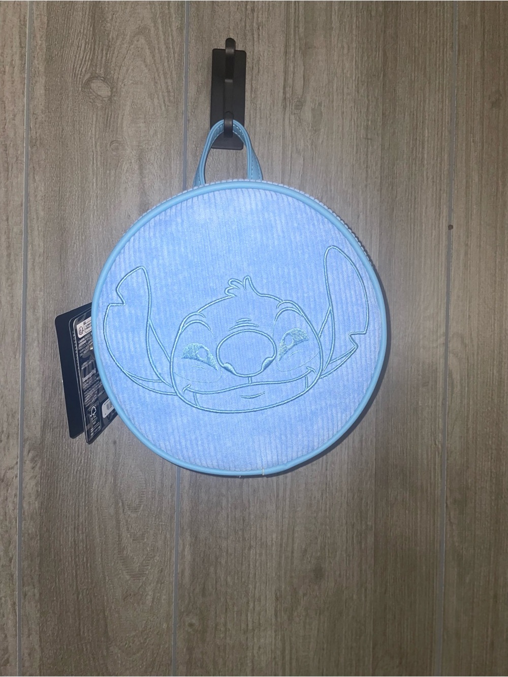 Loungefly Disney Lilo & Stitch Corduroy Embroidered Convertible Mini Backpack - Picture 2 of 8